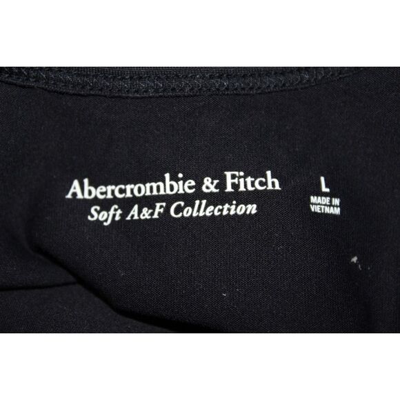 Womens Abercrombie & Fitch Soft A&F Black Sleeveless Square Neck Bodysuit Size L - Picture 3 of 6